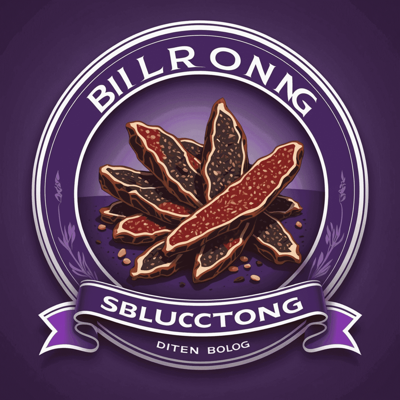 biltong.advice company logo in shades of purple and red